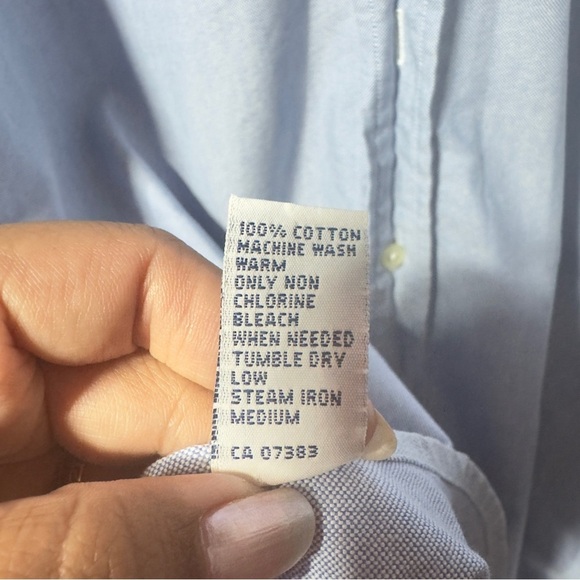 Ralph Lauren Buttondown Shirt Blue Men Size M - Picture 8 of 9